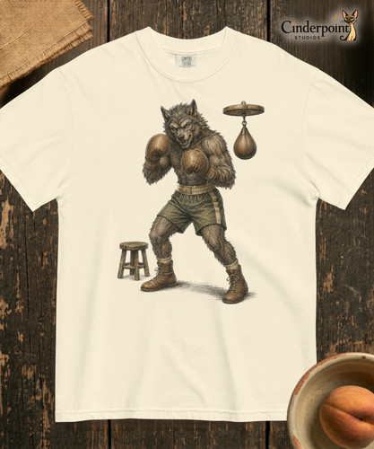 Werewolf boxing comfort colors - werewolf,