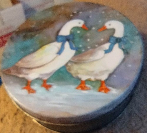Vintage 1970 tin and - tin,